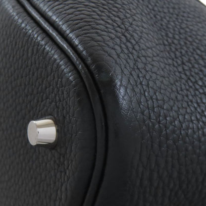 Hermes Picotin Lock MM Silver Hardware Handbag Taurillon Women