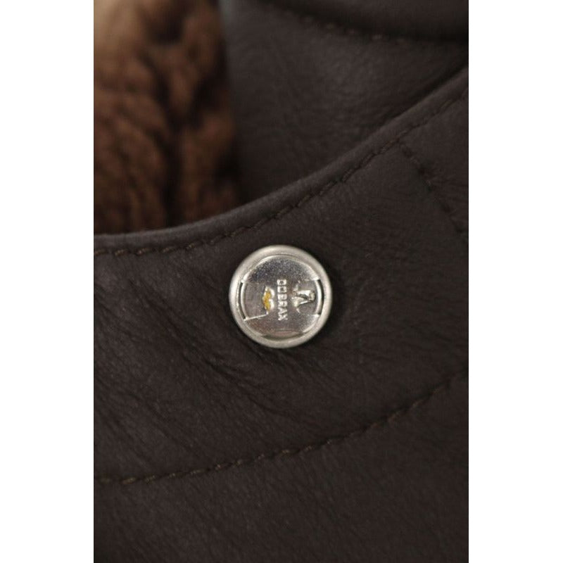 Hermes Lamb Leather Hooded Padded Cashmere Zip Coat 48 — view 3