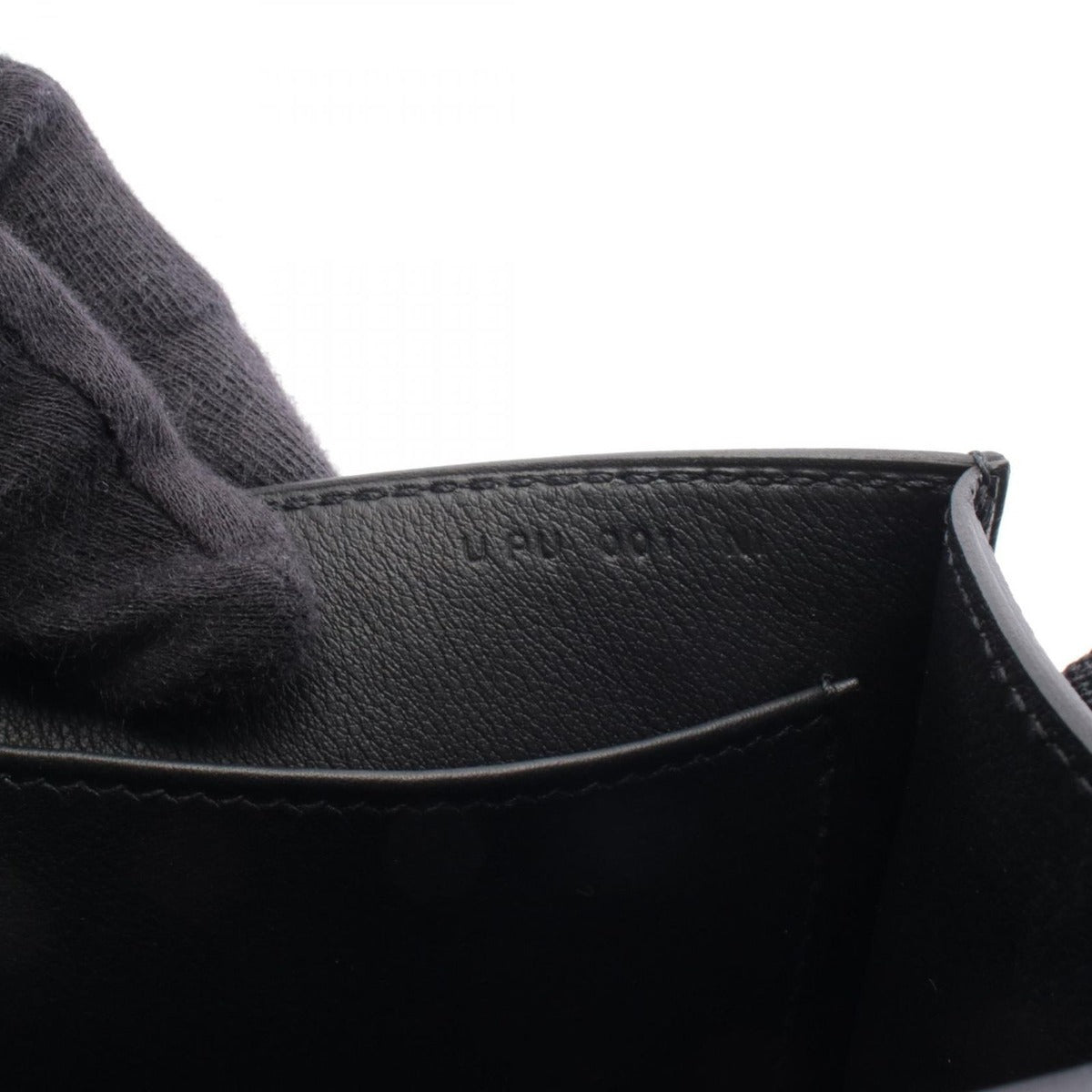 Hermes Shoulder Bag Geta Black Leather — view 5