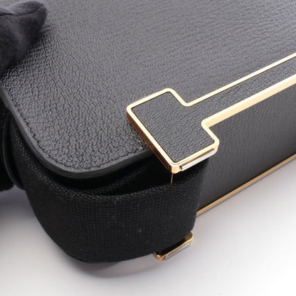 Hermes Shoulder Bag Geta Black Leather — view 8