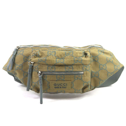 Gucci 792287 GG Ripstop Belt Bag Body Bag Leather Use Waist Bag Khaki Storage
