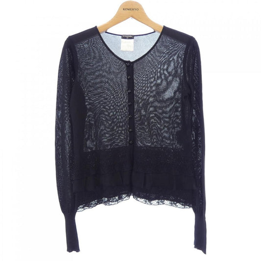 Chanel Vintage Cardigan Black 34 Translucency