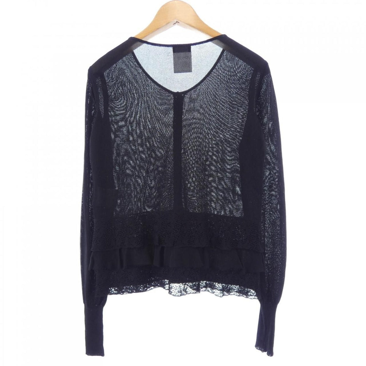 Chanel Vintage Cardigan Black 34 Translucency — view 2