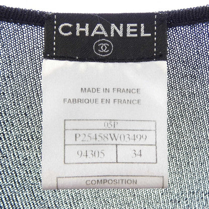Chanel Vintage Cardigan Black 34 Translucency — view 4