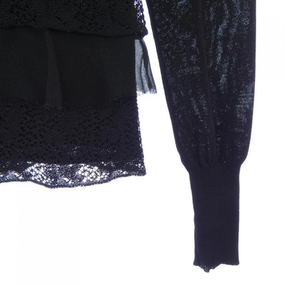 Chanel Vintage Cardigan Black 34 Translucency — view 6