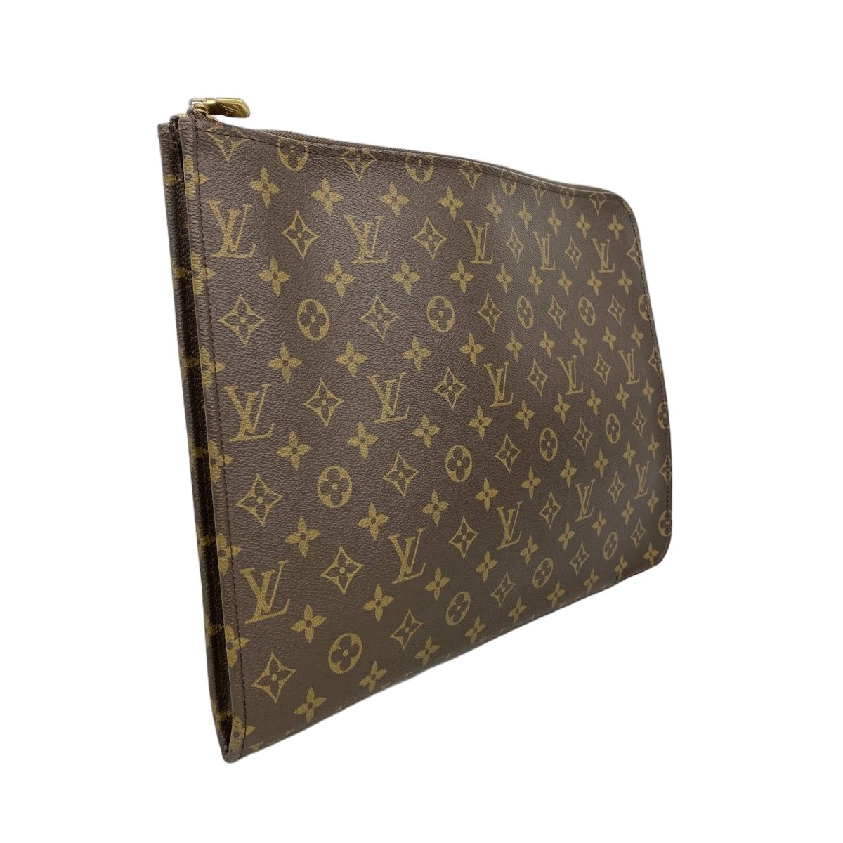 Louis Vuitton Clutch Monogram Poche Document Brown — view 2