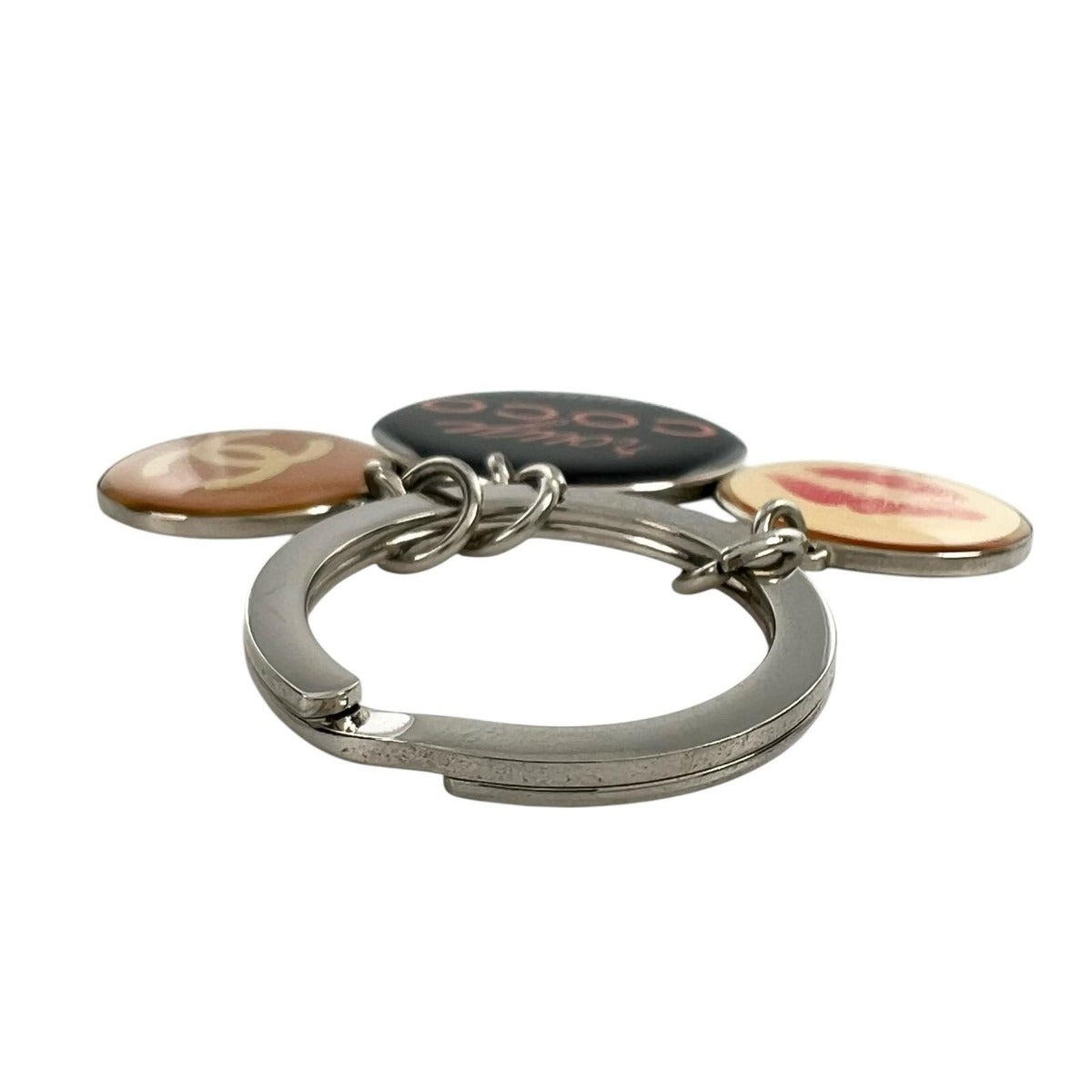 Chanel Rouge Coco Metal Yellow Orange Black Key Holder — view 4
