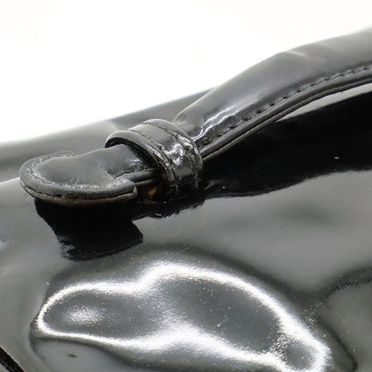 Chanel Coco Mark Enamel Vanity Bag Handbag Cosmetic Pouch Makeup Pouch Patent