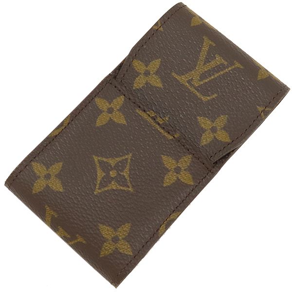 Louis Vuitton Cigarette Case Etui Cigarette Monogram Canvas Monogram Brown