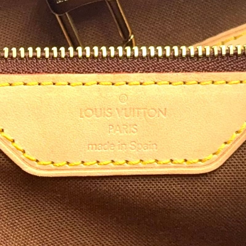 Louis Vuitton Batignolles Vertical Monogram Leather X PVC Brown Tote Bag M51153