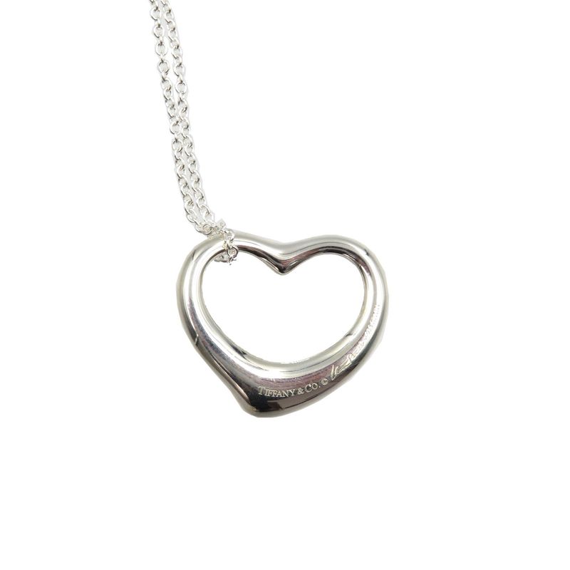 Tiffany & Co Open Heart 925 Silver Necklace 0090