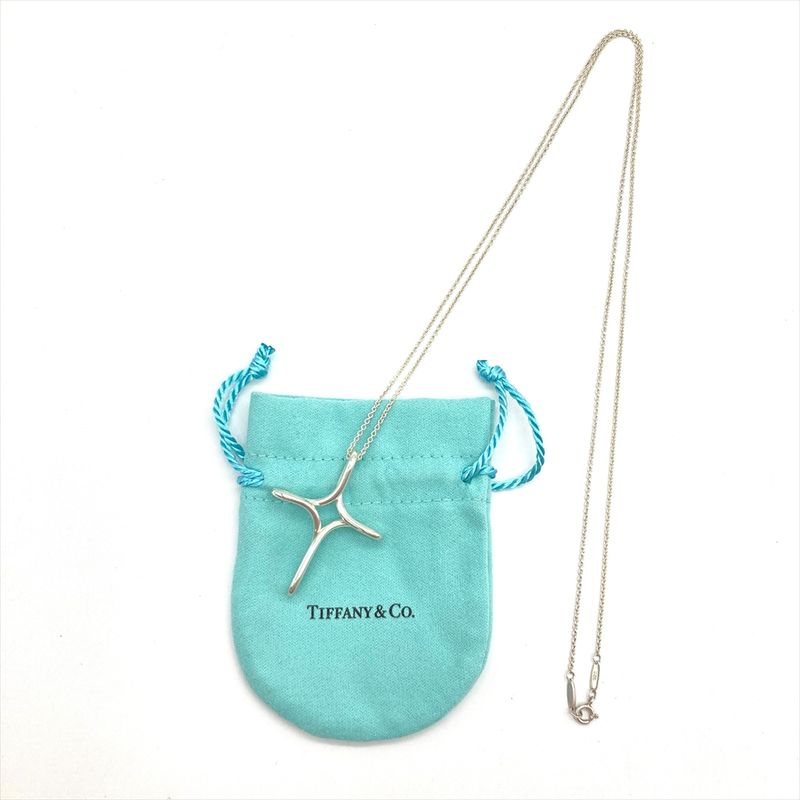 Tiffany & Co Tiffany & Co Infinity Cross Large Necklace Sv925 107g Silver Long