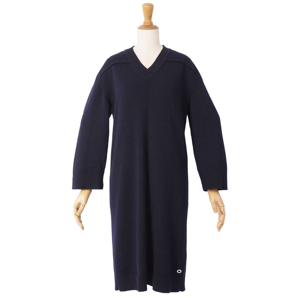 Hermes Knit Dress Long Sleeve Cashmere — view 3