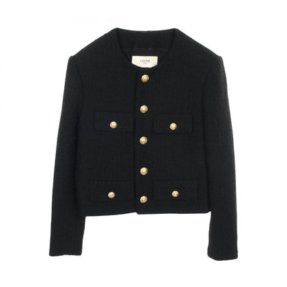 Celine Tweed Black Wool Jacket