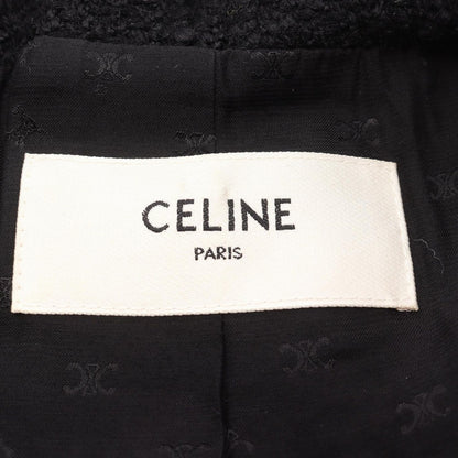 Celine Tweed Black Wool Jacket — view 3