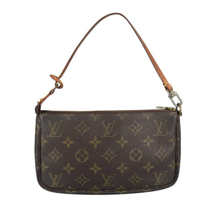 Louis Vuitton Monogram Pochette Accessoires Handbag Brown