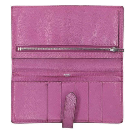 Hermes Bearn Classic □I Engraved Svhardware Wallet Men's