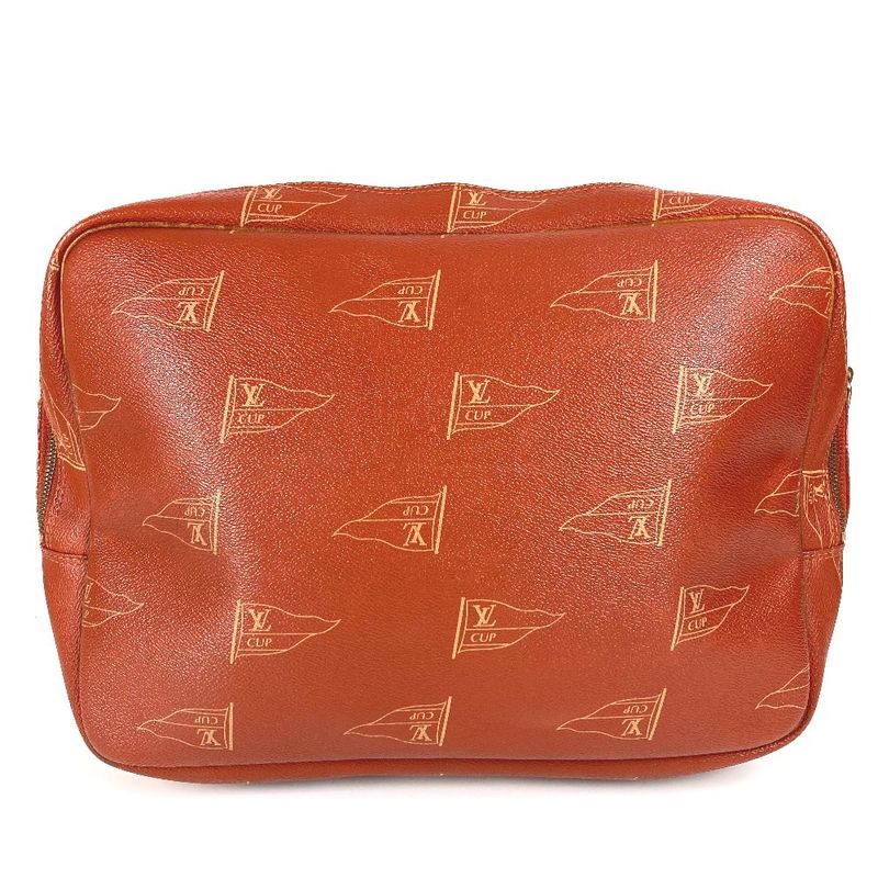 Louis Vuitton Shoulder Bag Calvi M80028 Canvas Avogany Orange