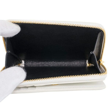 Saint Laurent Bifold Compact Wallet White/multi