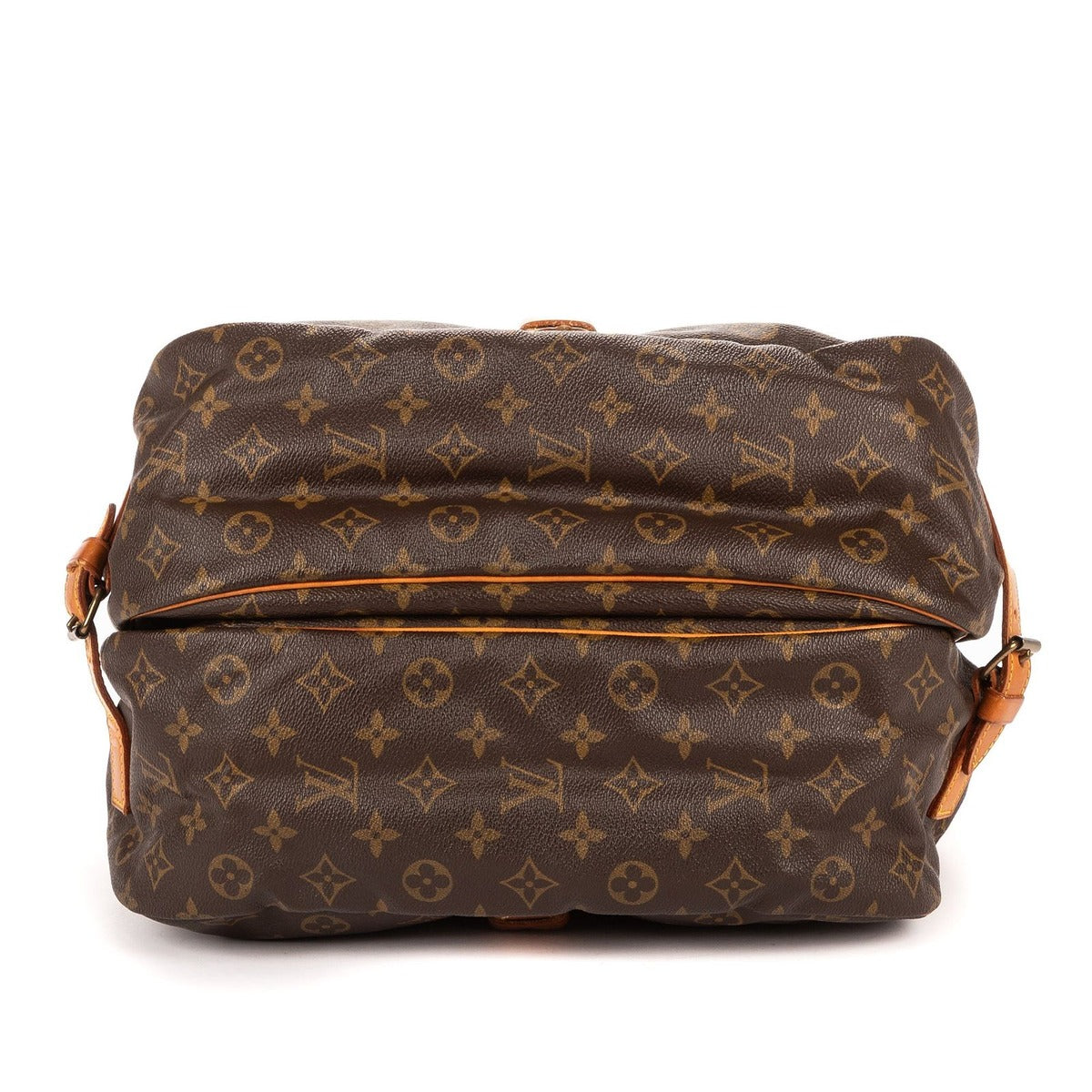 Louis Vuitton Saumur Brown Monogram Canvas Shoulder Bag — view 6