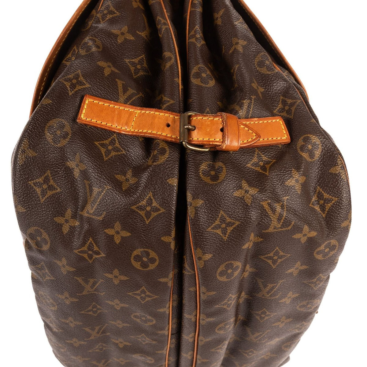 Louis Vuitton Saumur Brown Monogram Canvas Shoulder Bag — view 7