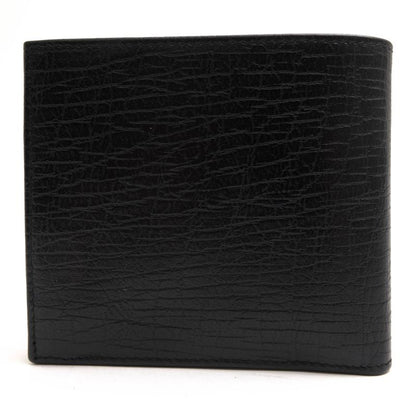 Gucci Wallet Men Leather Genuine Black 04848 Bifold with Coin Purse