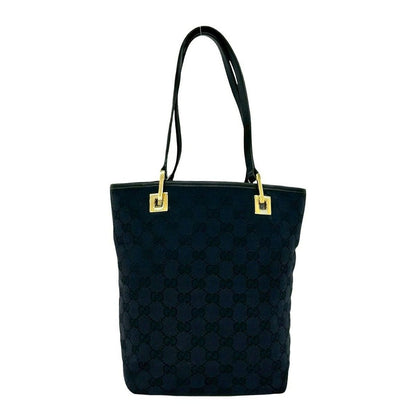 Gucci GG Canvas Logo Pattern Mini Tote Navy Black — view 3