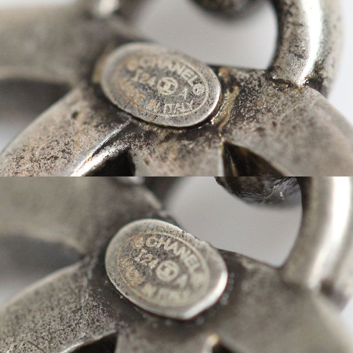 Chanel Metal Coco Mark Hoop Earrings Abd772 Ladies Pre-owned