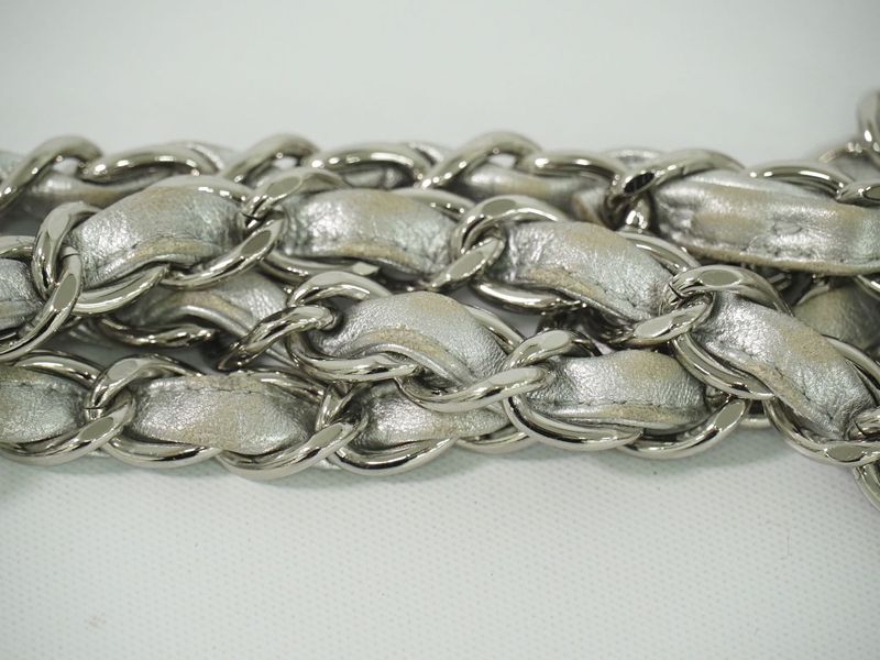 Authentic Chanel Coco Mark Matelasse Single Flap Chain Shoulder Bag Pochette