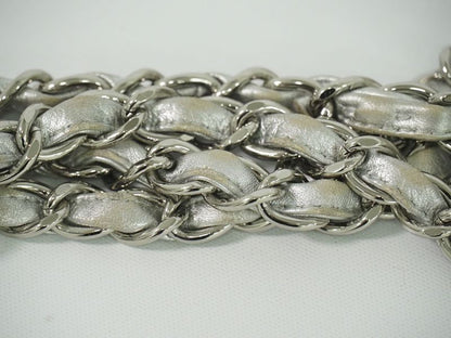 Authentic Chanel Coco Mark Matelasse Single Flap Chain Shoulder Bag Pochette