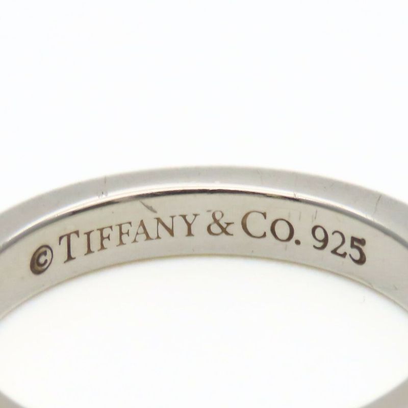 Tiffany & Co Ring / Ring Notes Narrow New York 925 Silver Approx 3.1g Silver