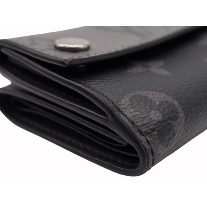 Louis Vuitton Discovery Compact Wallet Trifold Wallet Monogram Eclipse Canvas