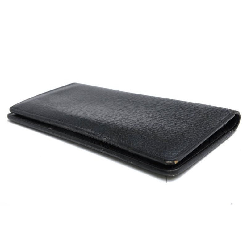 Louis Vuitton Long Wallet Men Leather Black Portefeuille — view 3