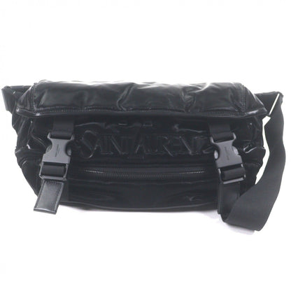 Saint Laurent Paris Nylon Embroidery Belt Bag Black