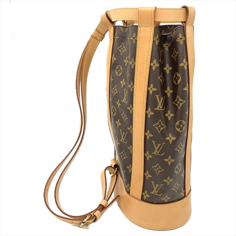 Louis Vuitton Randonnee PM Shoulder Bag M42243 Brown Gold Hardware Ar0032 Women