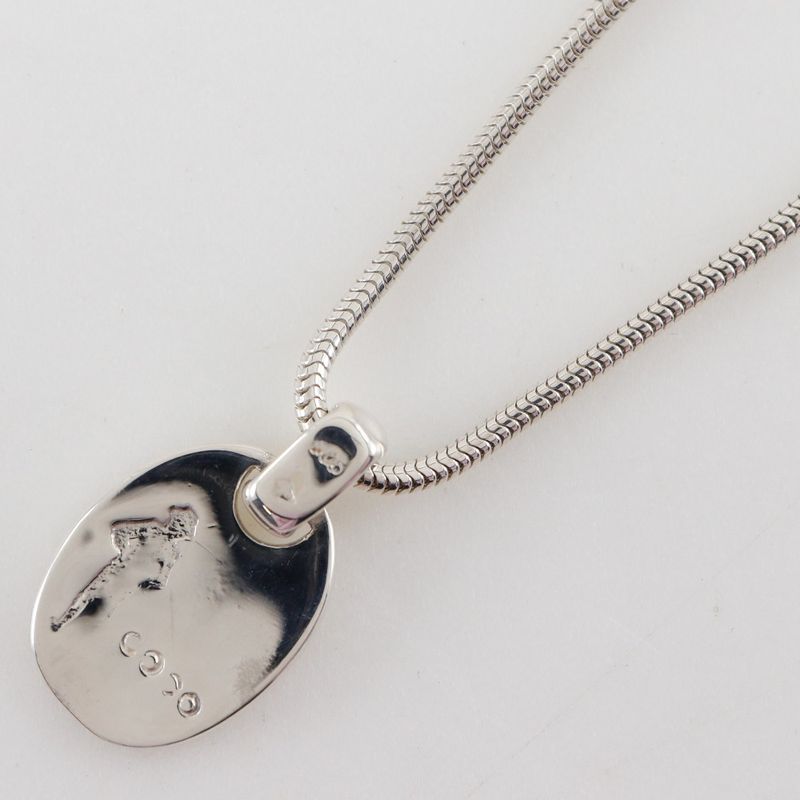 Chanel Icon NO.5 Clover Snake Chain Silver 925 Ladies 12.1g Necklace