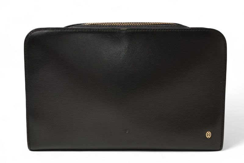 Cartier Clutch Bag Pasha Line Cartier Vintage Men's Second Bag L1000208 Leather