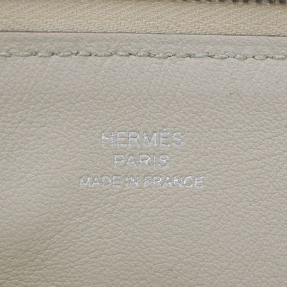 Hermes Carre Pocket Pouch Beton Swift Y Engraved Horse Beige Leather