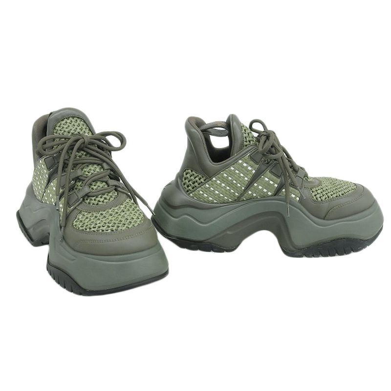 Louis Vuitton 2023 Item Arkwright 2.0 Raffia Leather Sneakers 37 23.5cm