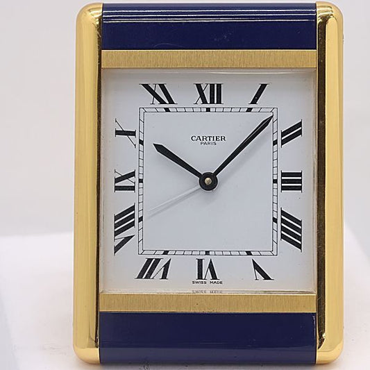 Cartier Quartz White Dial Table Clock Kri