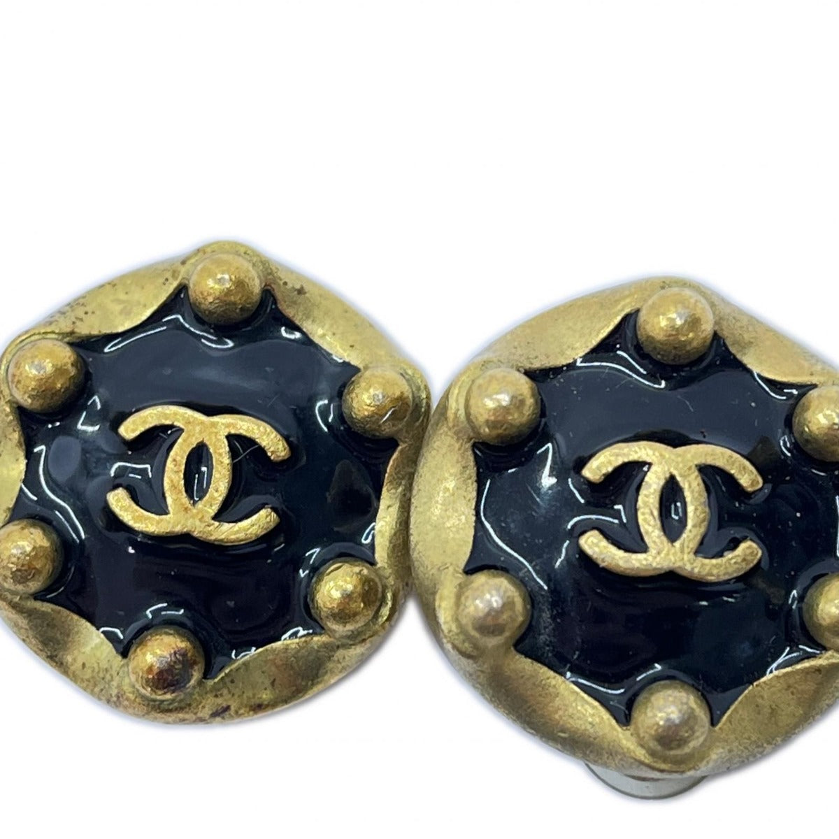 Chanel CC Logo Earrings 94 P Discolor — view 8