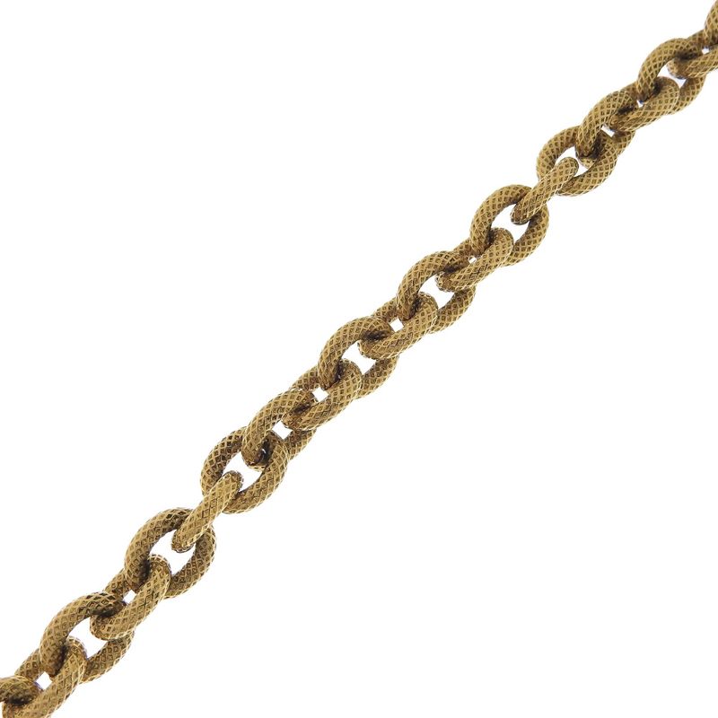 Chanel Coco Mark Vintage Gold Plated And Glass Ladies 172.4g Necklace