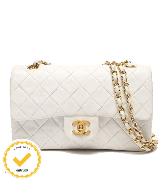Chanel Chain Shoulder Bag Crossbody Gold Quilted Double Flap