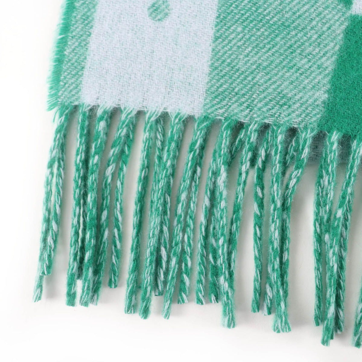 Hermes Workman Female Cashmeremuffler Steady Go Mint/ Bicolor Scarf — view 7
