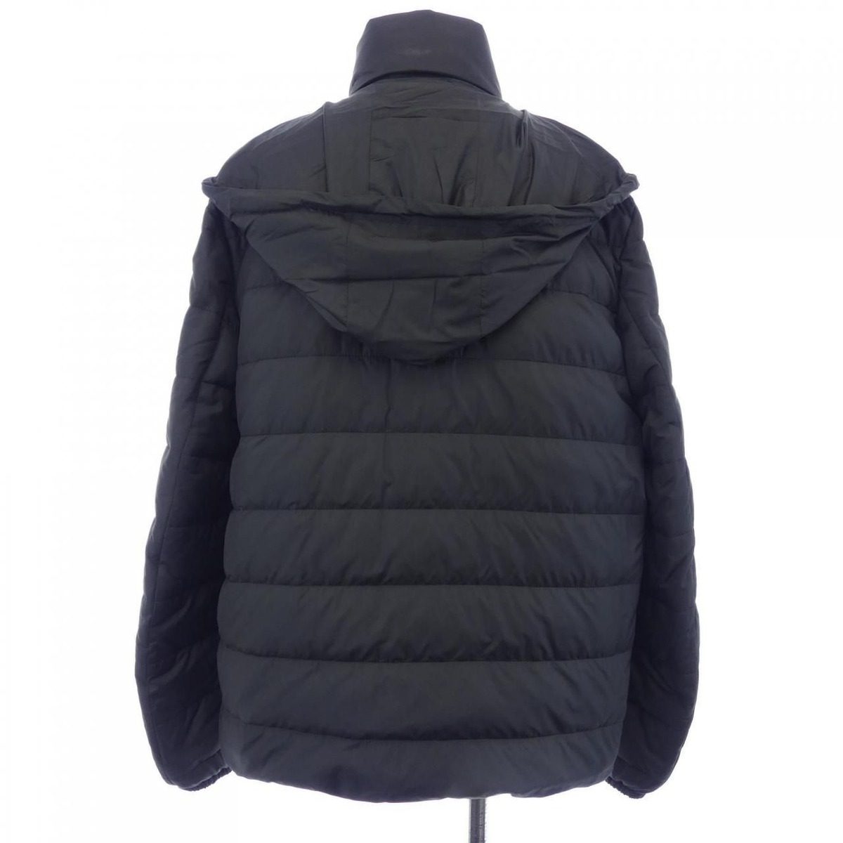 Prada Triangle Logo Midi Amweight Polyester Down Jacket — view 2