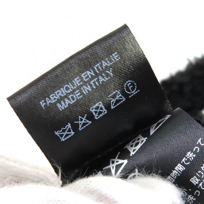 Chanel CC Logo All Over Pattern Pile Bucket Hat Black — view 8