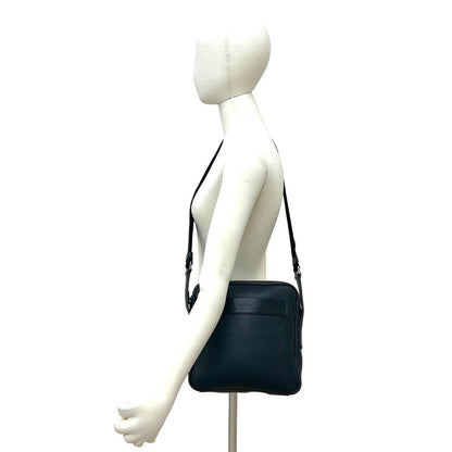 Prada Triangle Logo Nylon Leather Shoulder Bag — view 2
