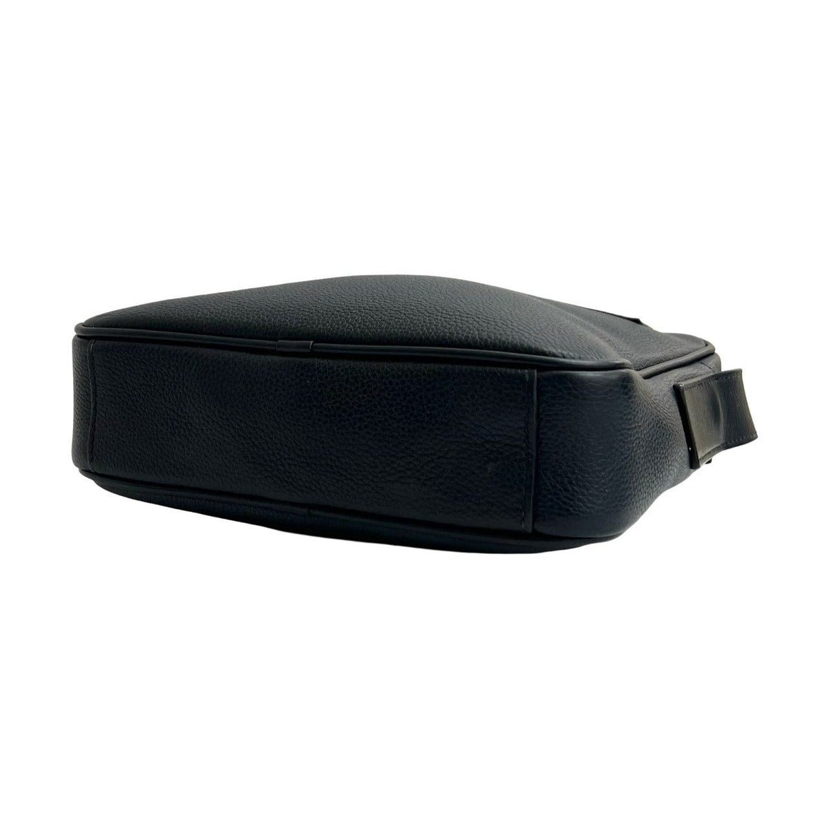 Prada Triangle Logo Nylon Leather Shoulder Bag — view 8