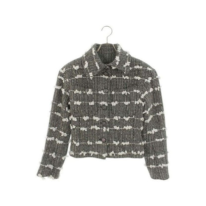 Chanel Ribbon Decoration Tweed Jacket 36