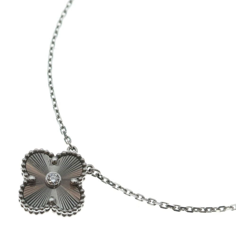 Van Cleef & Arpels Vintage Alhambra Guilloche Necklace Holiday Limited
